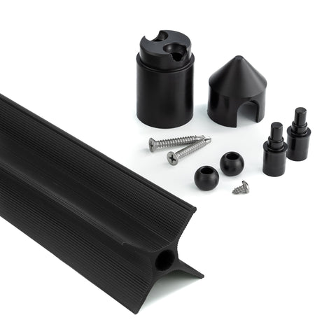 Black 300 feet (92.9 metre) cat proof fence kit by Oscillot